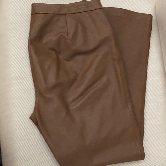 Caramel 100% Leather Fully Lined Pants also available in size 8 - Picture 4 of 4